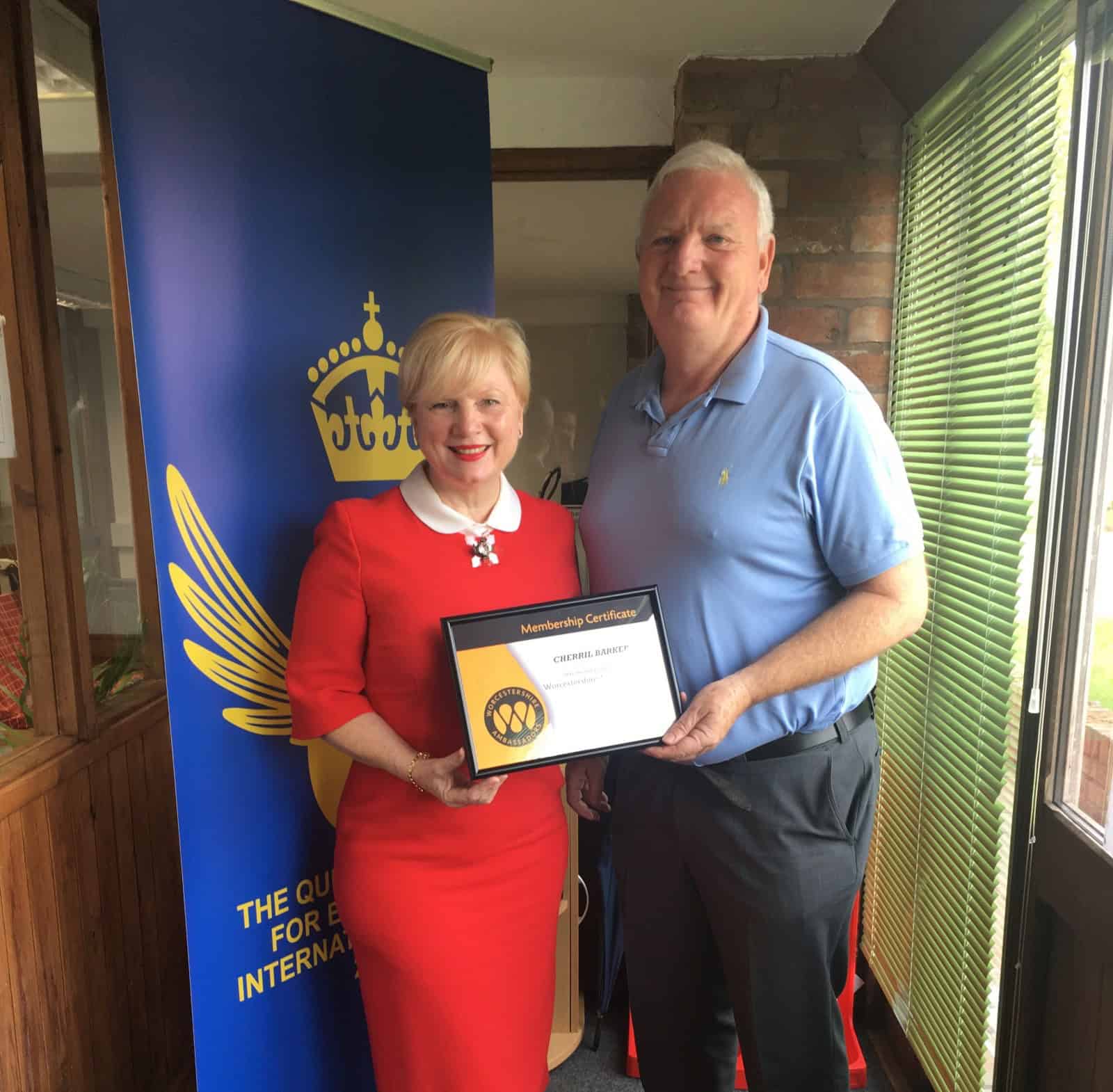 Featured image for Cherril Barker becomes a Worcestershire Ambassador