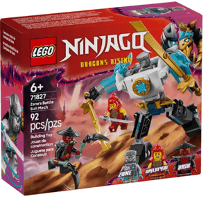 LEGO Ninjago 71827 Zanes Battle Suit Mech set from Harrisons Direct