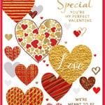 Valentine's Day Card Someone Special - Bright Hearts from Harrisons Direct