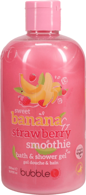 Bubble T Body Wash Banana & Strawberry 500ml from Harrisons Direct