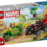 LEGO Spidey 11198 Spin and Electro Dinosaur Vehicle Chase set from Harrisons Direct