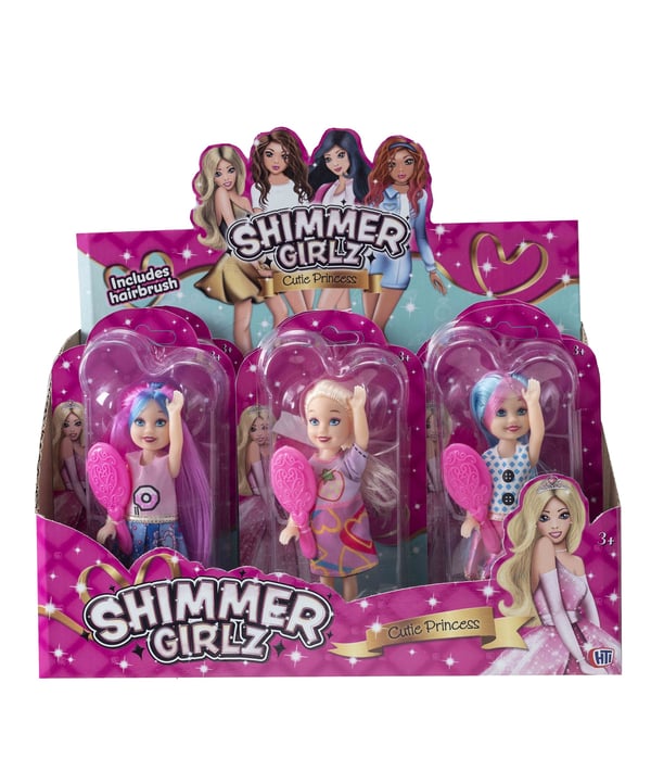 Shimmer Girlz Cutie Princess Doll CDU from Harrisons Direct