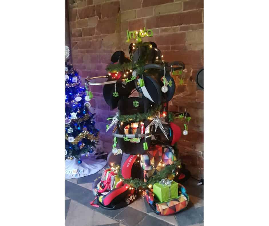 Featured image for JMDA’s Recycled Child Car Seat Christmas Tree