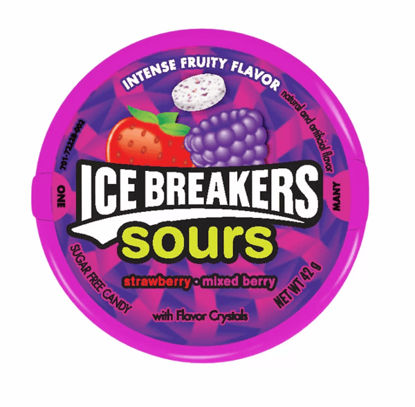 Ice Breakers Sours Strawberry and Mixed Berry