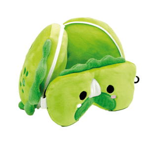 Relaxeazzz Adoramals Dinosaur Plush Travel Pillow Eye Mask from Harrisons Direct