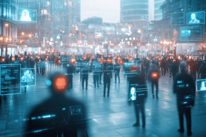 How is facial recognition different to identification?