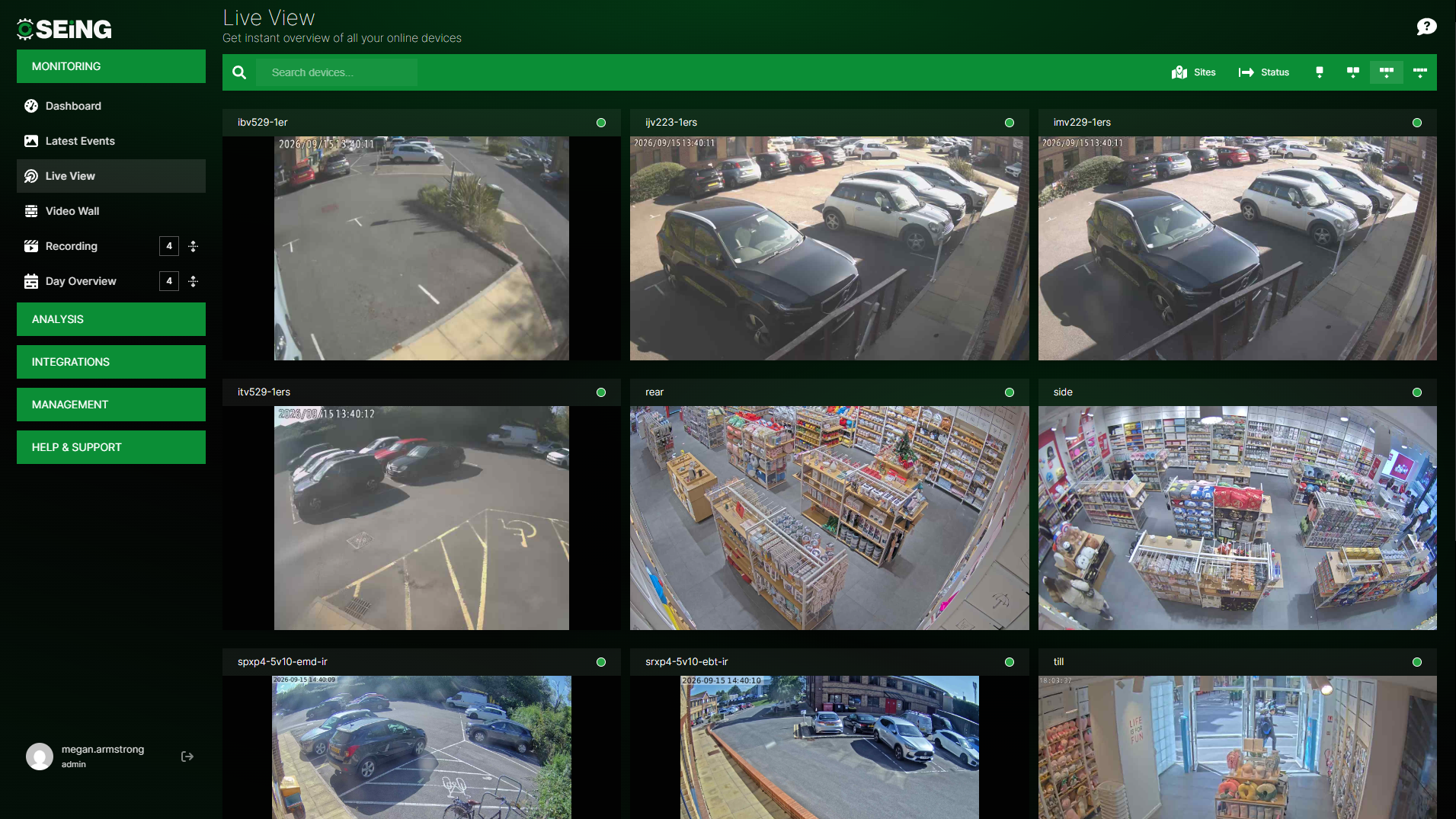 View CCTV footage live from any device