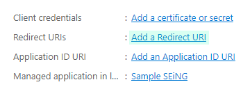 add a redirect url