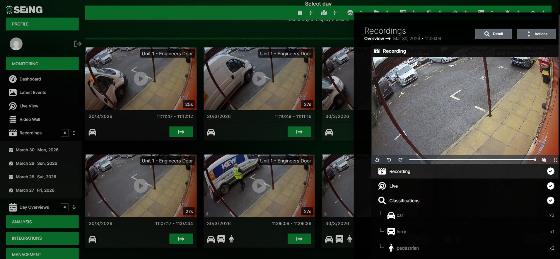 Tecordings summary media