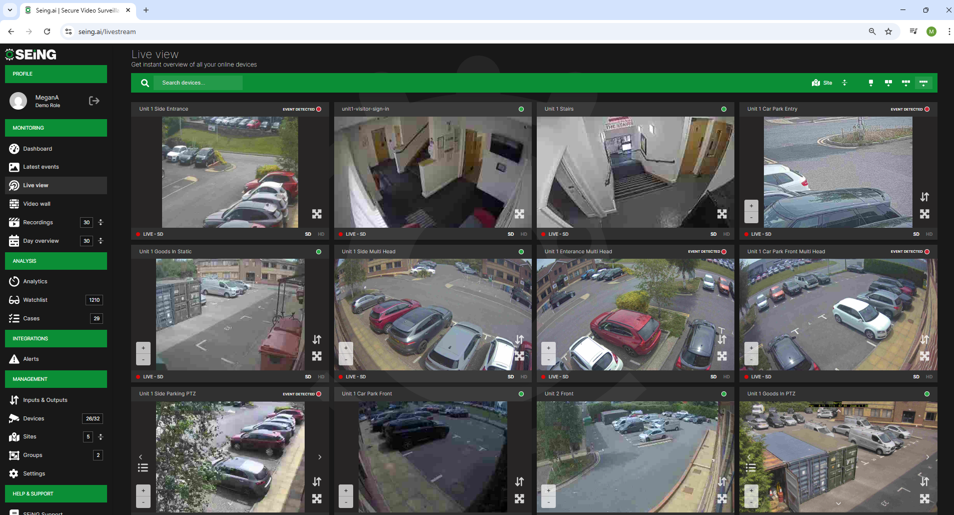 SEiNG VSaaS works with existing cameras.