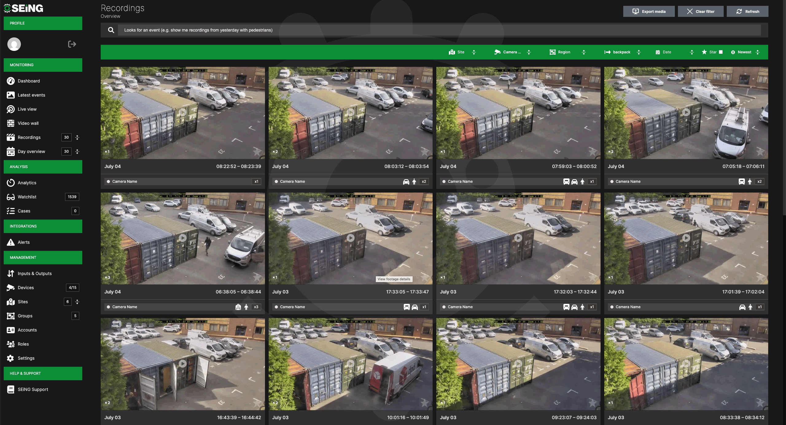 Backpack and Pedestrian