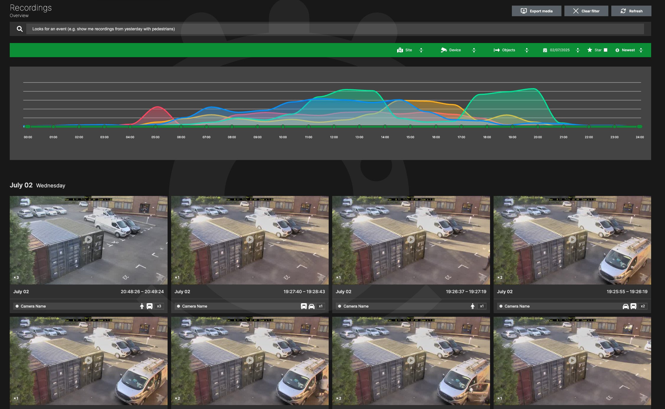 Recordings Overview