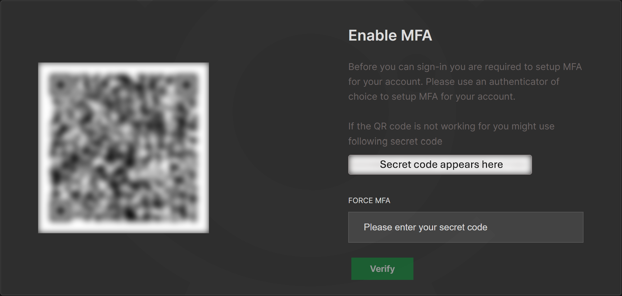 Force MFA
