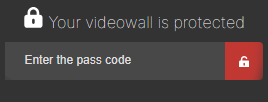 Enter passcode dialog