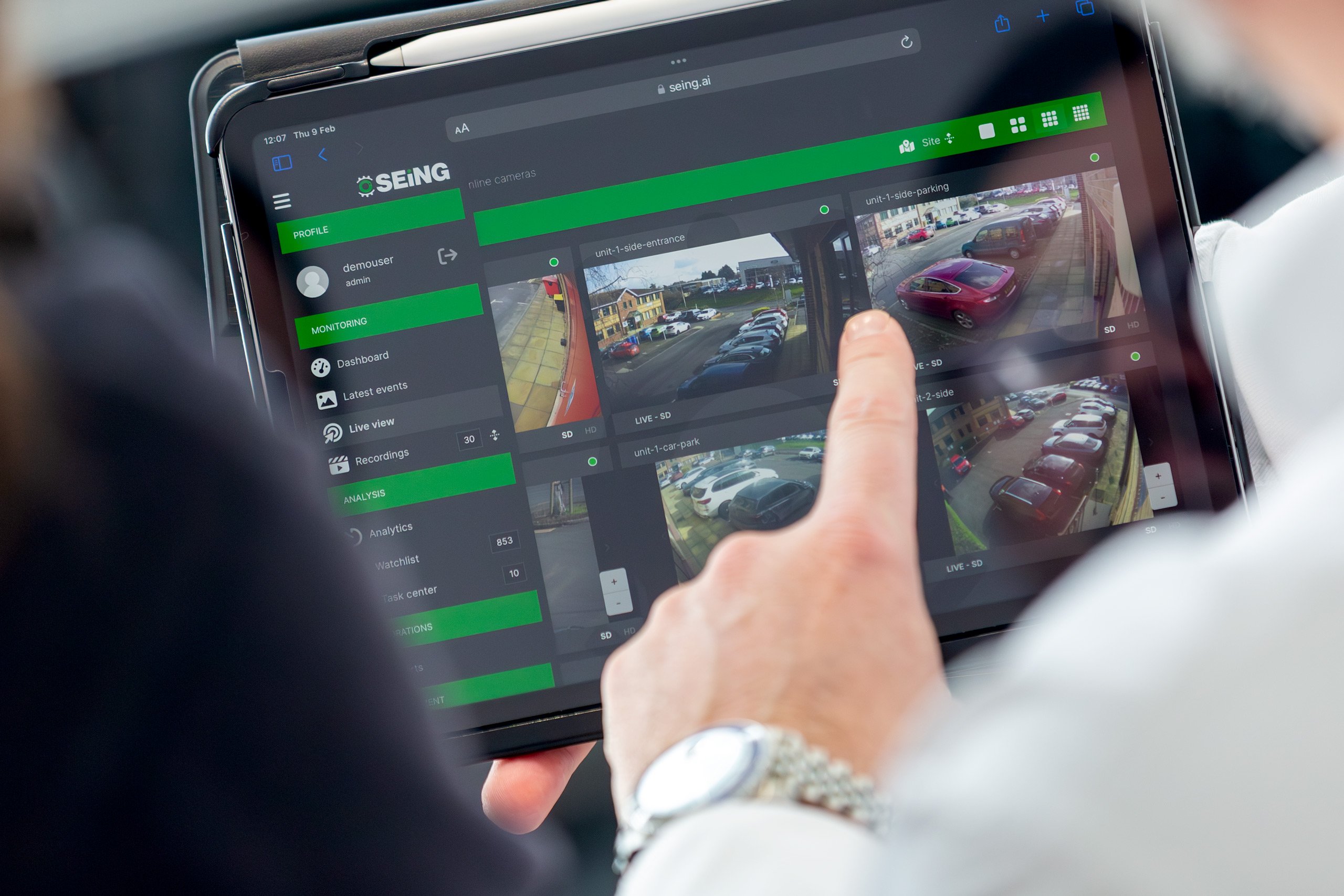 Access your video surveillance footage across your entire estate from any device