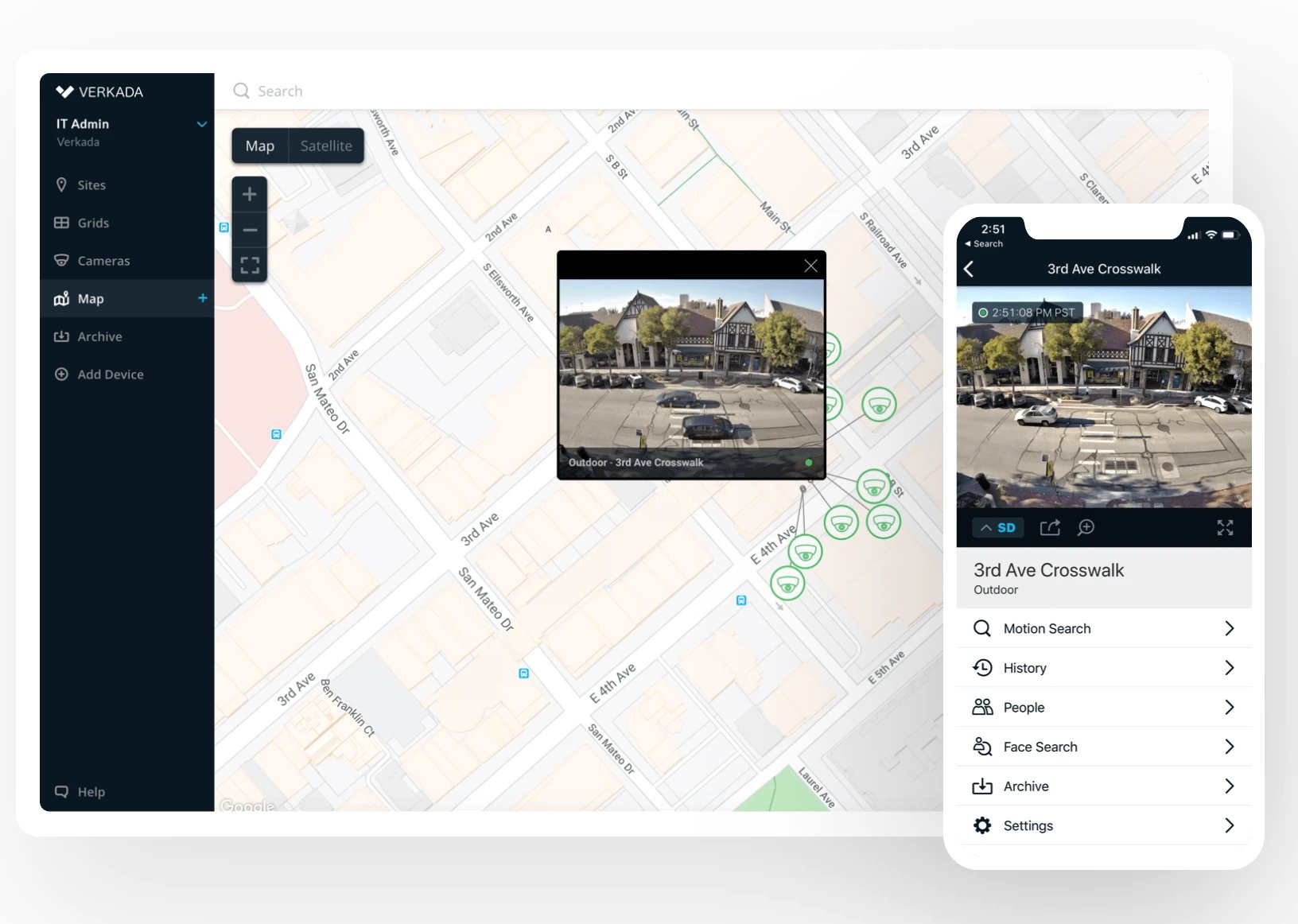 Verkada user interface