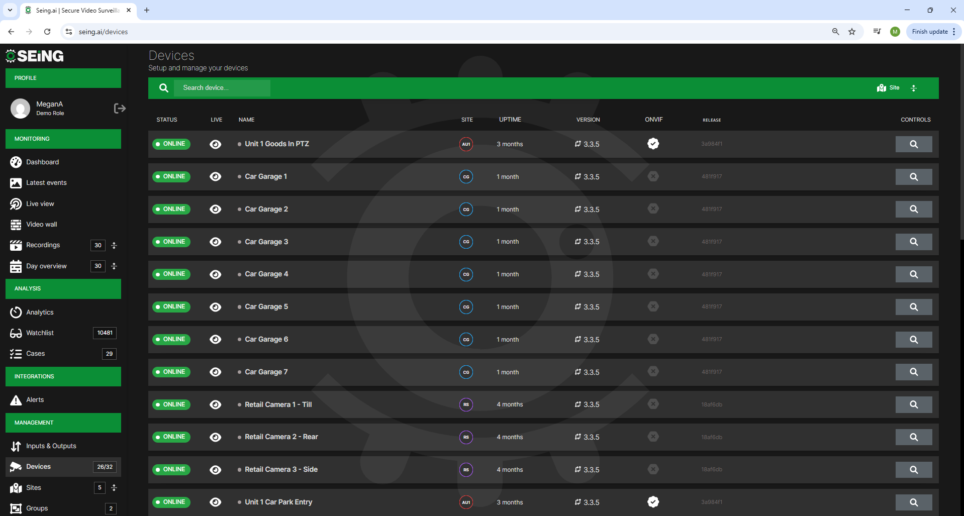 Setup and manage devices SEinG