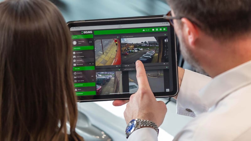 SEiNG VSaaS on ipad tablet