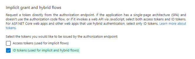 implicit grant hybrid flows