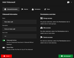 SEiNG Video Wall Information overview