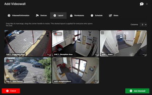 Customise SEiNG video wall layout