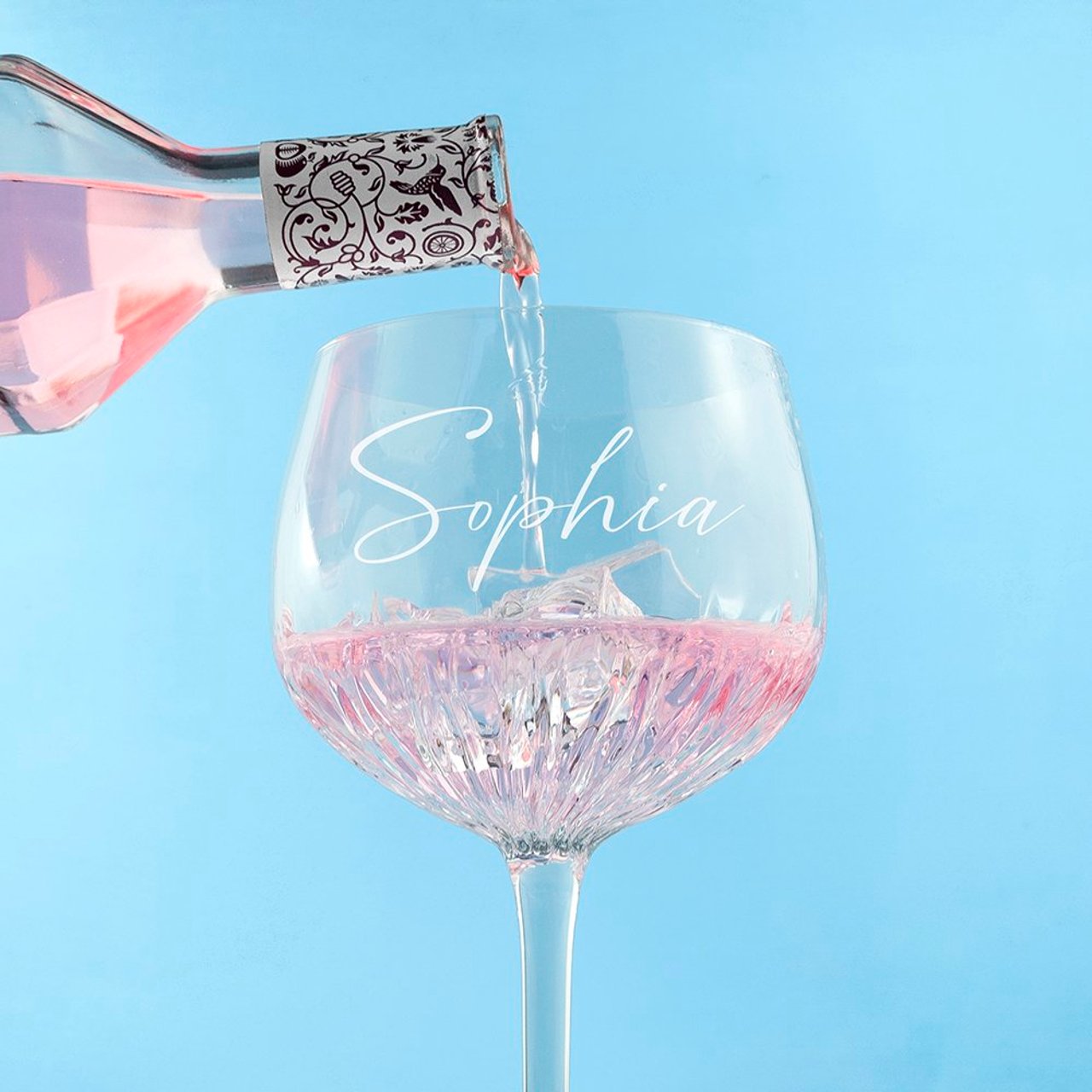 Personalised Crystal Gin Goblet - Name
