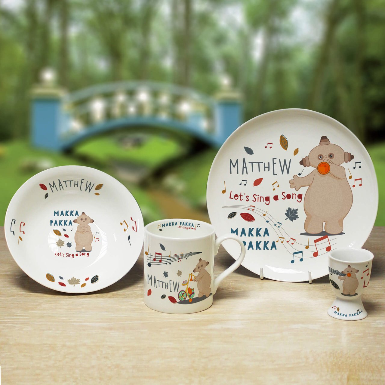 Personalised Musical Makka Pakka Breakfast Set
