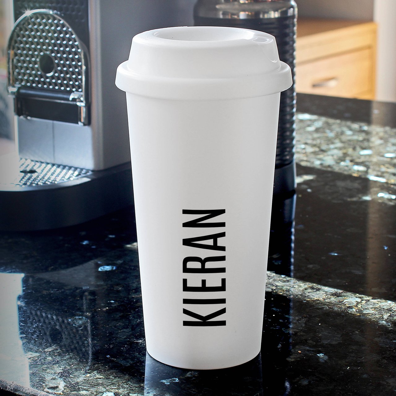 Personalised Any Name Insulated Eco Travel Cup