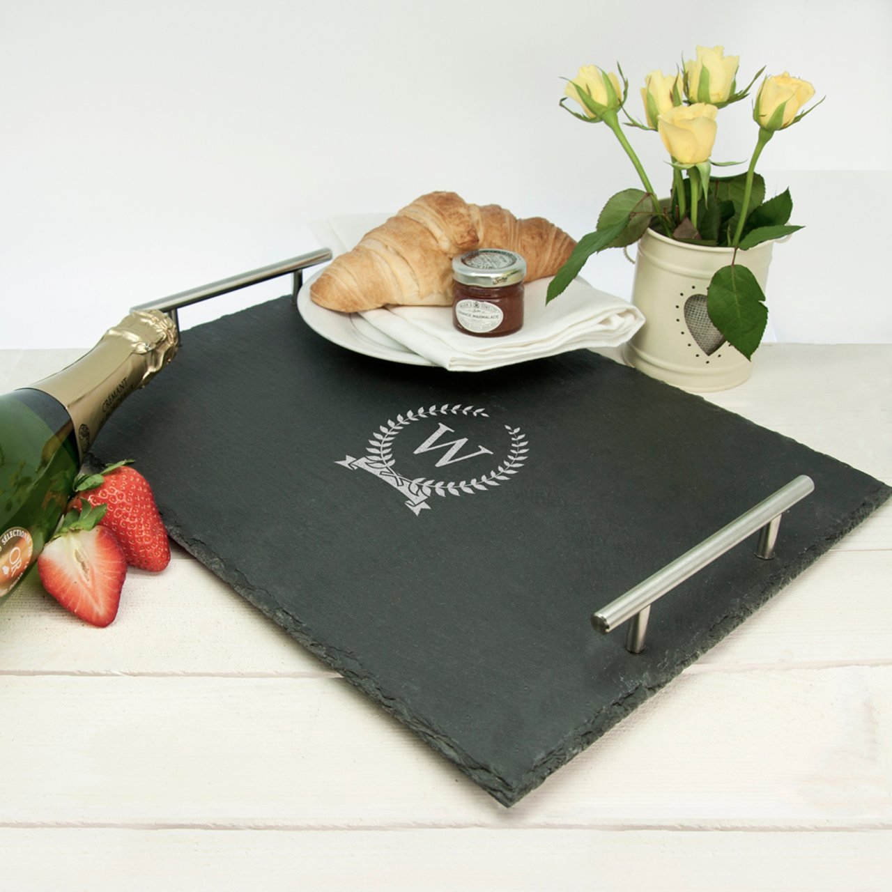 Breakfast In Bed Slate Tray