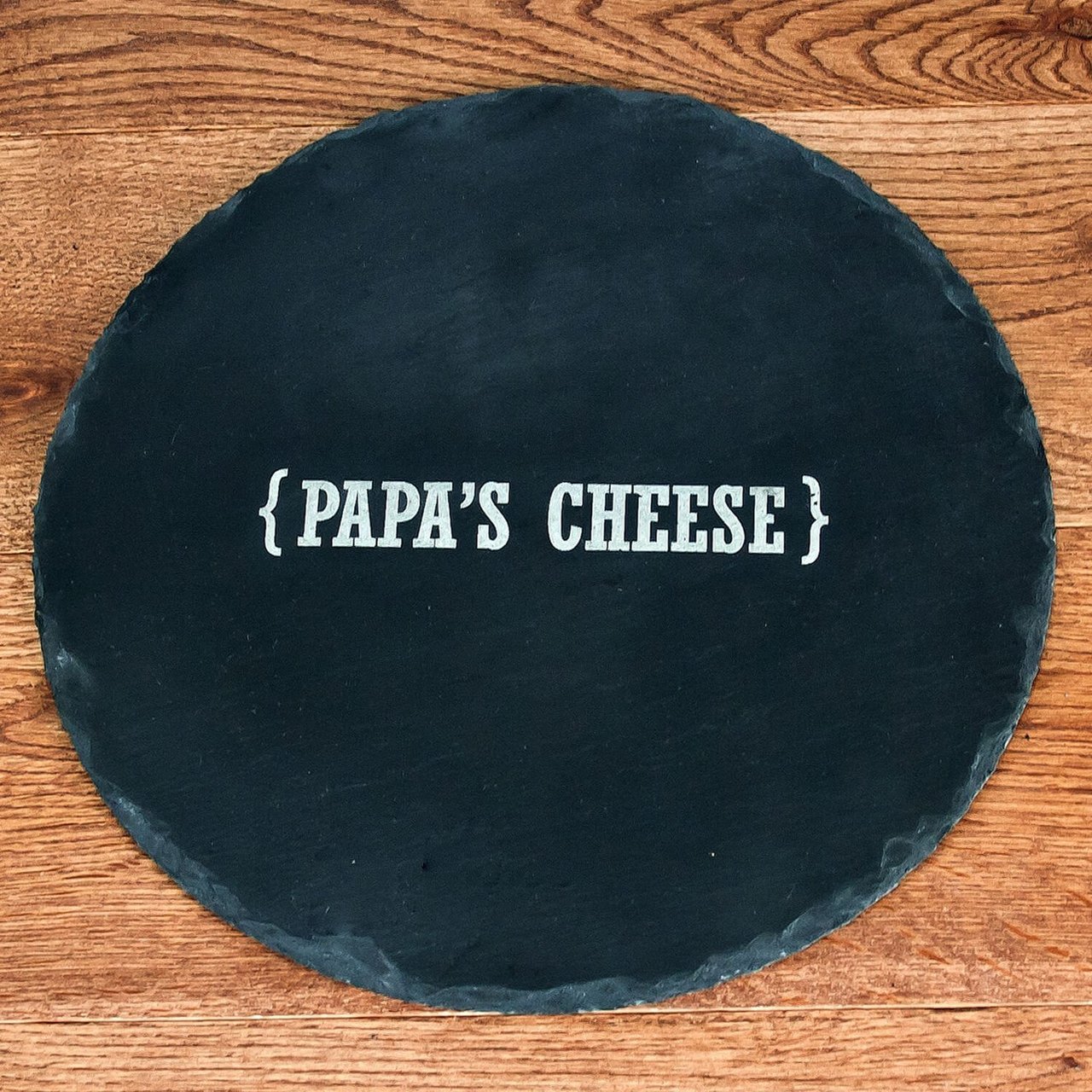 Personalised Slate Cheese Board - Name Swirl
