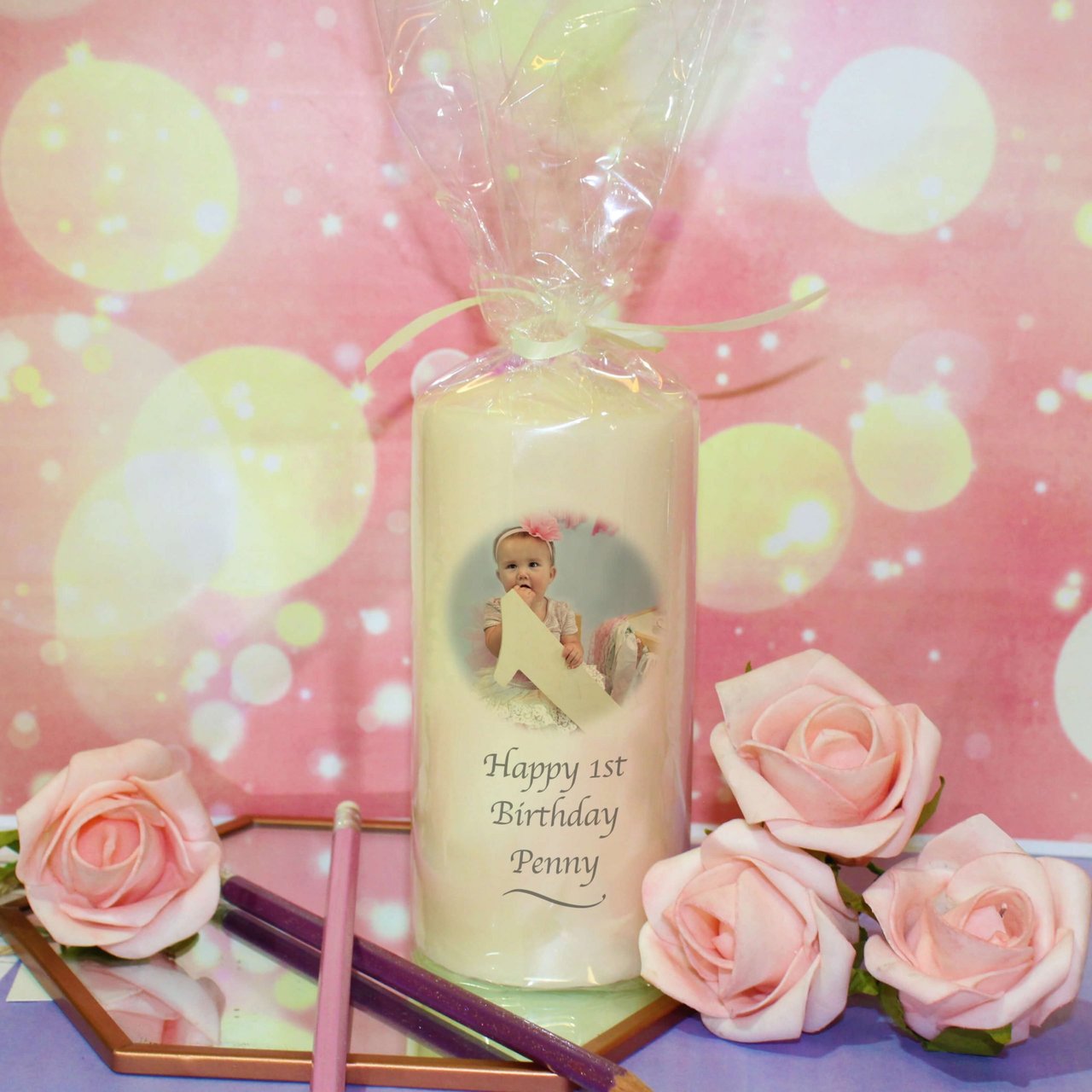 Personalised Photo Birthday Candle