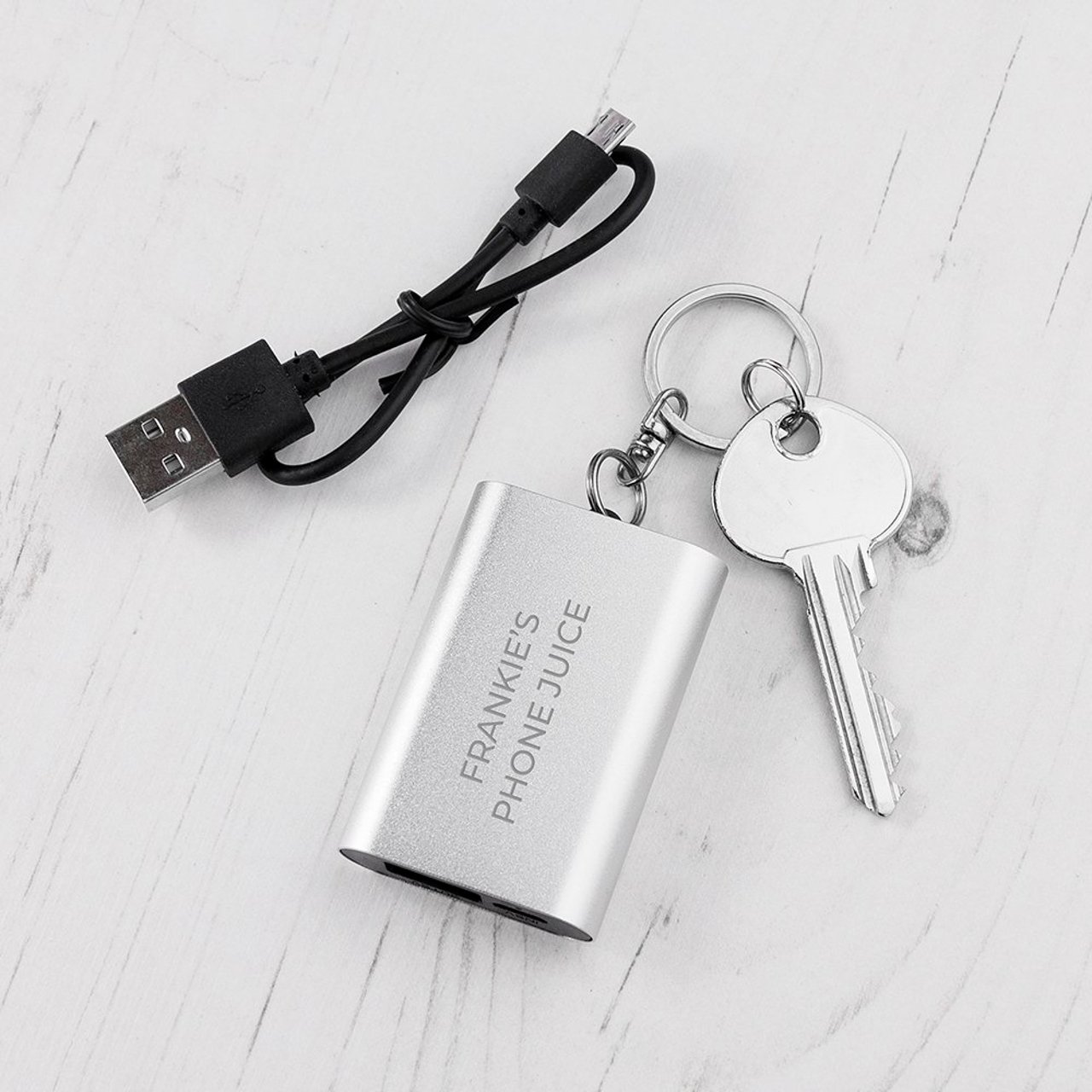 Personalised Engraved Powerbank Key Ring