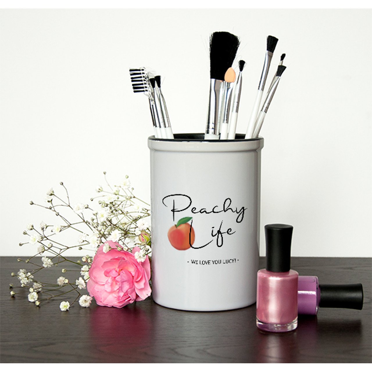 Peachy Life Brush Holder