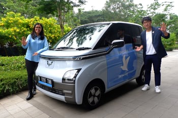 Gebyar Traveloka, Wuling Berikan Air ev Sebagai Hadiah Utama