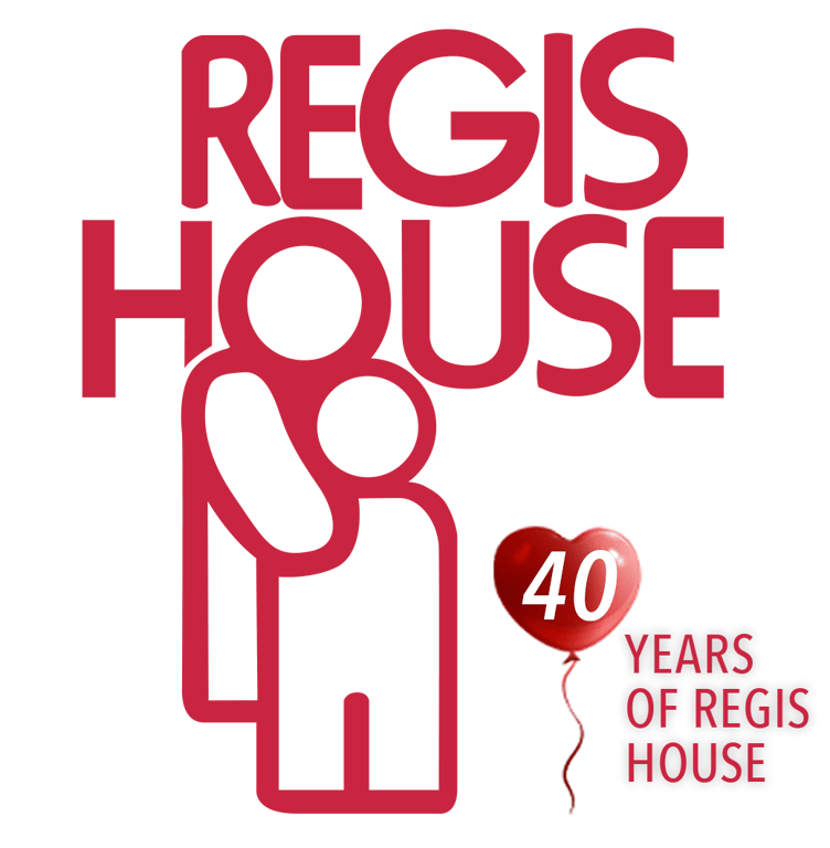 regis house 40 years logo