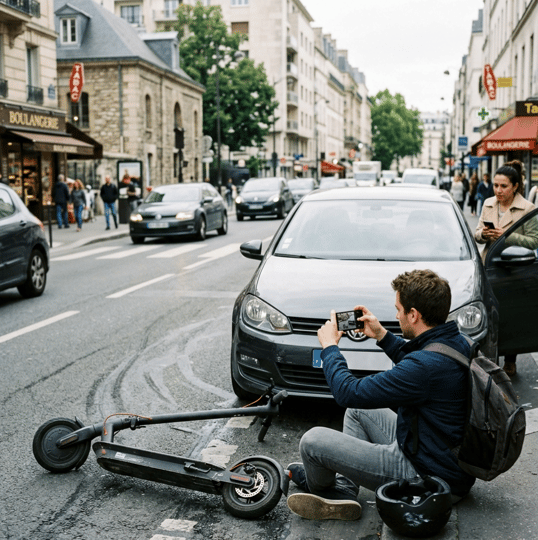 Accident de trottinette : Le guide pour réagir (et être indemnisé) sans stress
