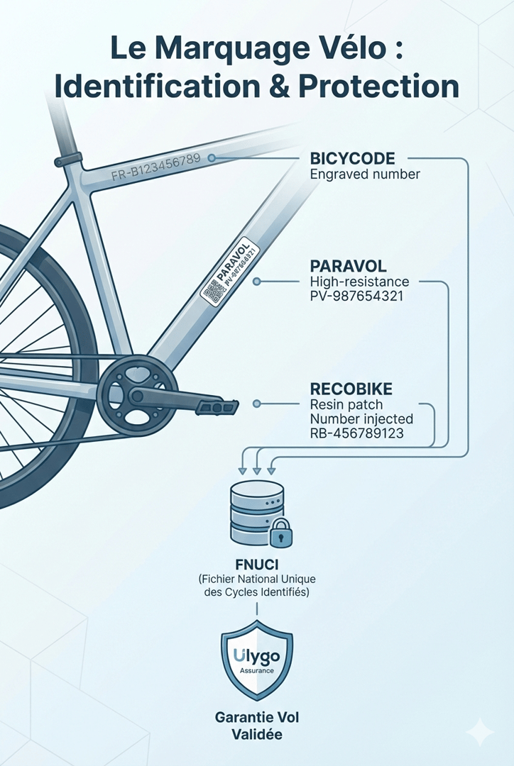 Le marquage vélo : Obligations, tarifs et protection contre le vol