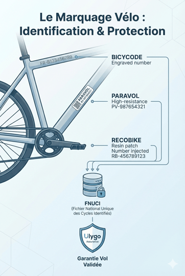 Le marquage vélo : Obligations, tarifs et protection contre le vol