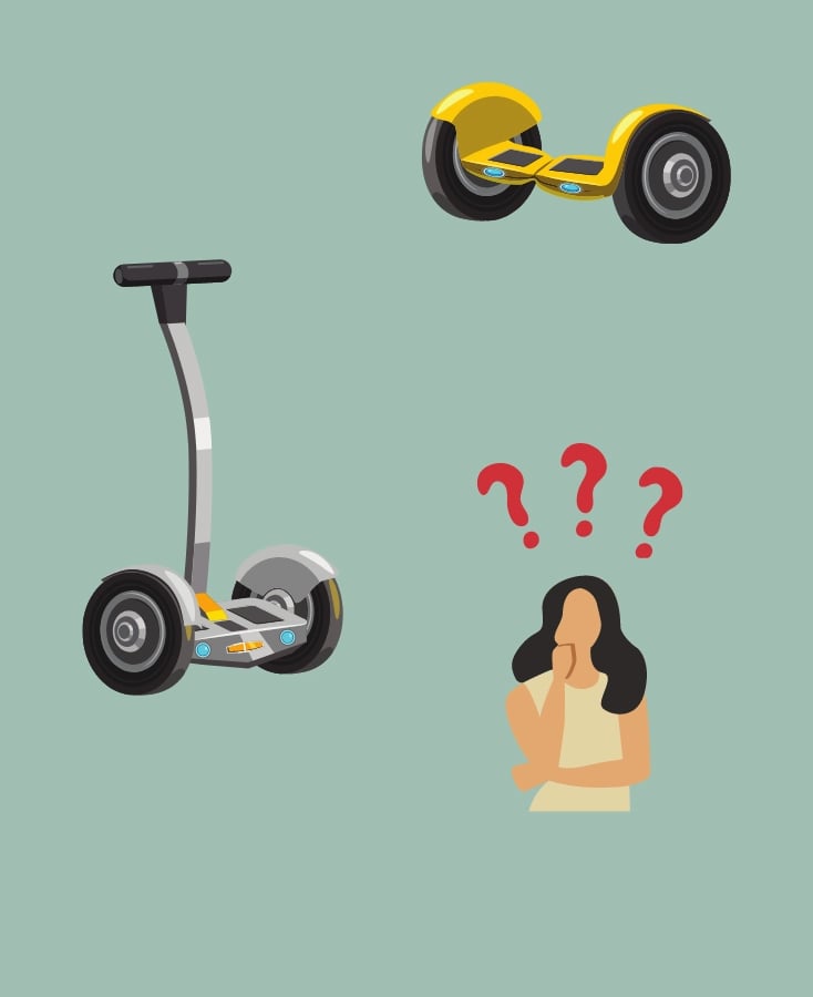 Quelle est la différence entre un hoverboard et un gyropode ?