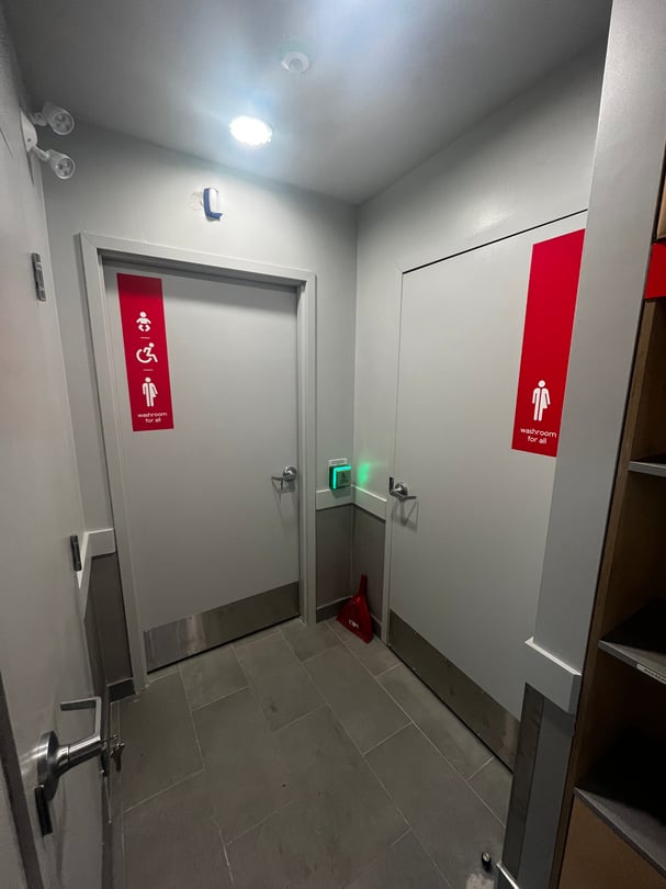 Navigation wall graphics applied inside a Toronto office