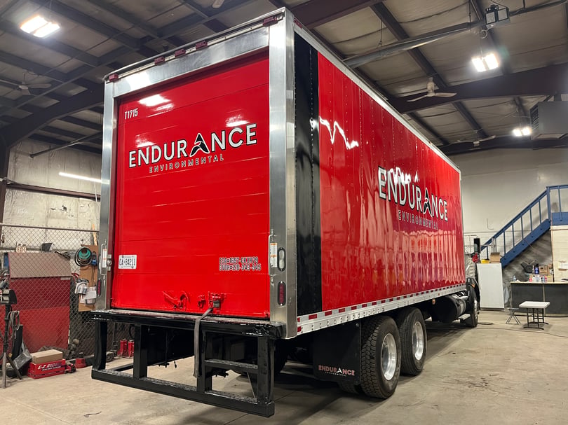 Branded fleet service truck wrap for business vehicles in the GTA