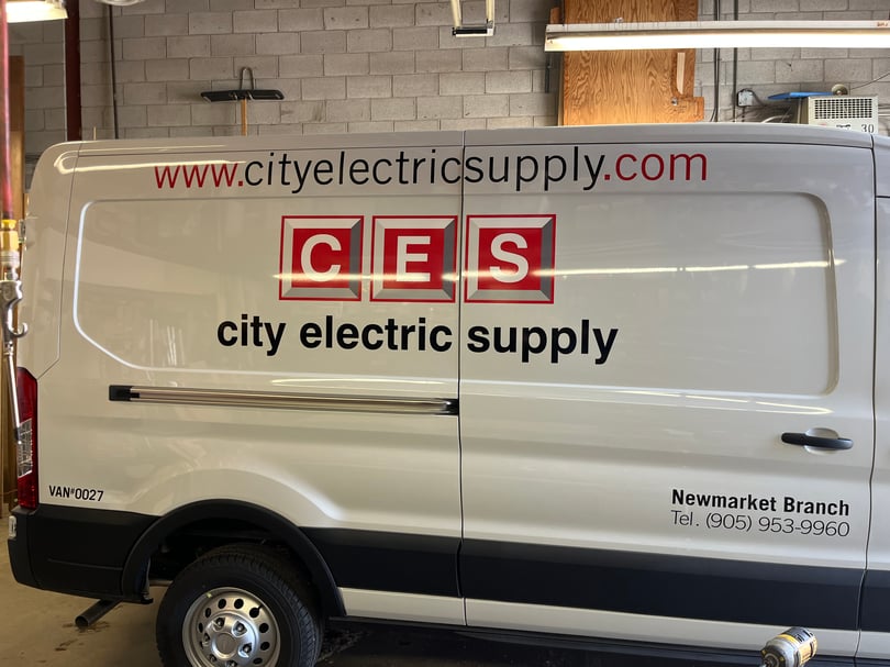 Custom fleet wrap branding for service trucks in the GTA