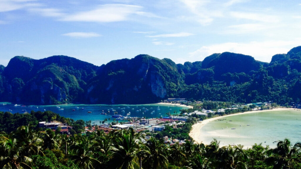 View of the bays of Koh Phi Phi, Thailand