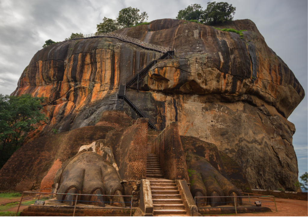 The view of the palace Sigiriya, Sri Lanka