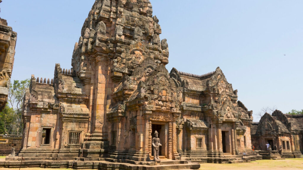 The outside of Phanom Rung temple in Thailand
