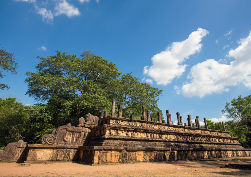 Ancient ruins in Anuradhapura, Sri Lanka