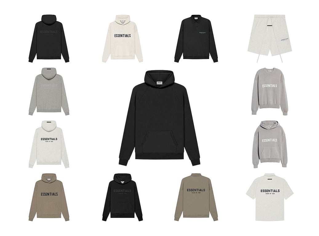 Fear of God Essentials Fleece Hoodie II FW24 'Light Heather Grey' 192HO246258F