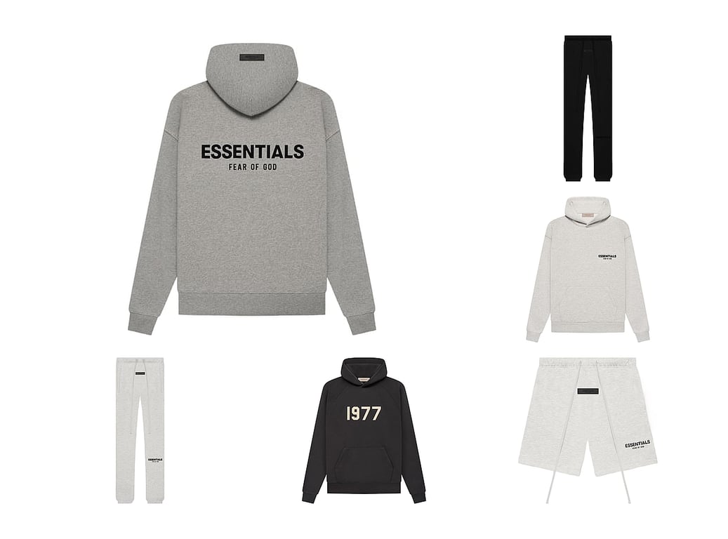 Fear of God Essentials Fleece Hoodie II FW24 'Light Heather Grey' 192HO246258F