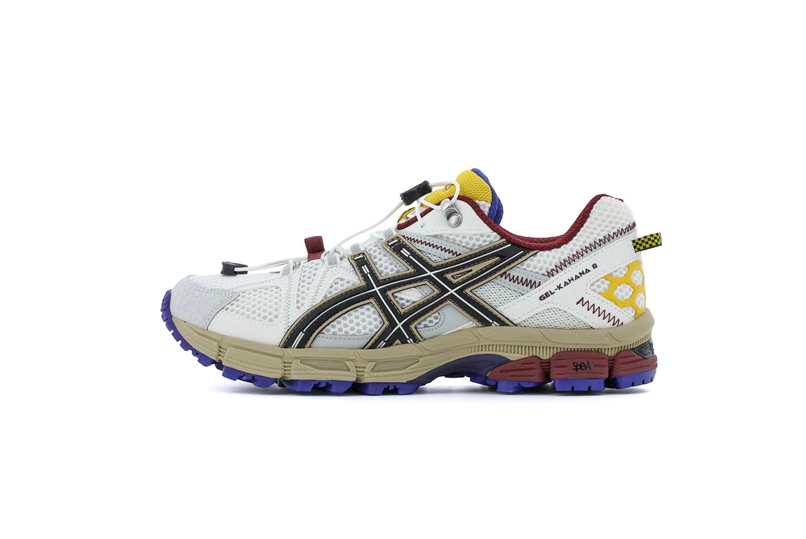 Asics Men's White/Red/Yellow Gel-Kahana 8 ' Yellow' 1011B828-100