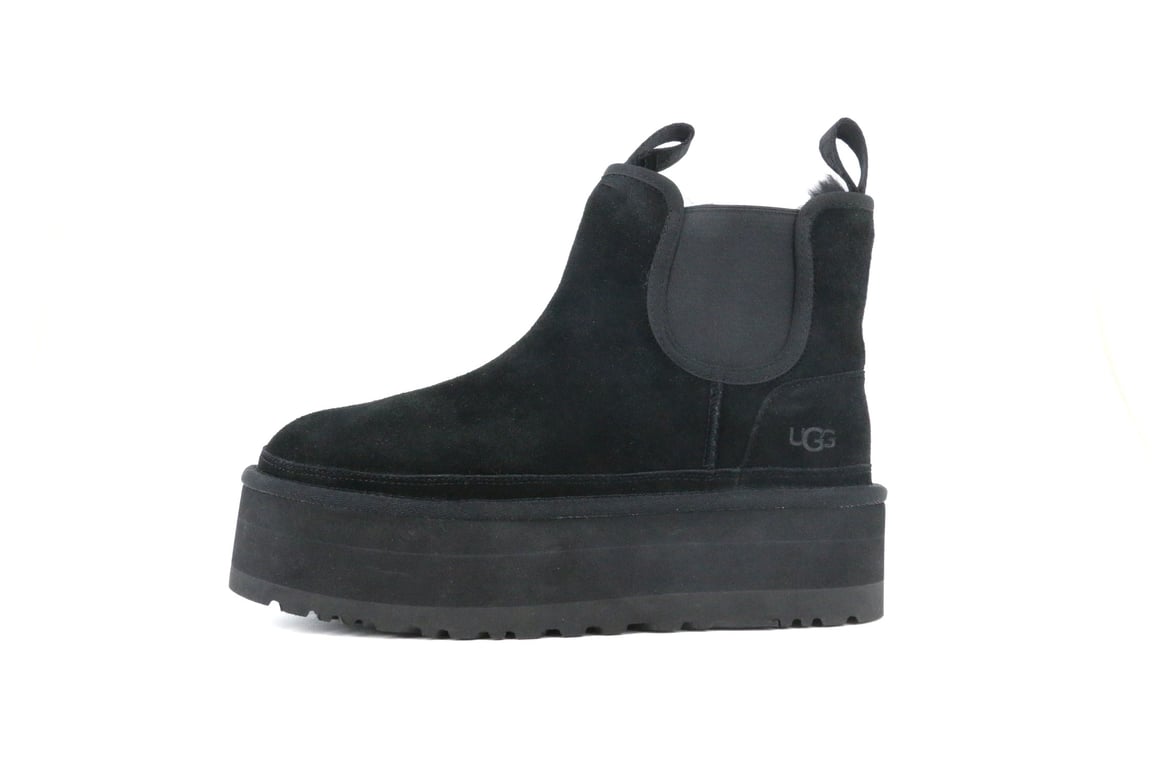 WMNS) UGG Neumel Platform Chelsea Boot 'Black' 1134526-BLK